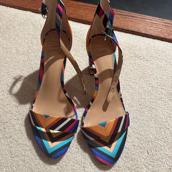 INC Lexini Women's Multicolor Sandals - Size 8 - Picture 1 of 6
